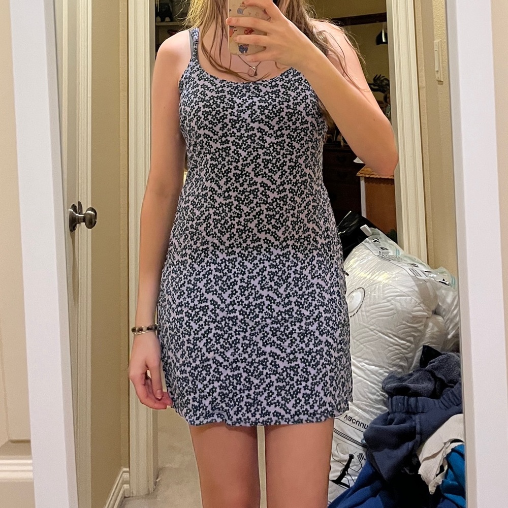 PacSun Black and White Sleeveless Bodycon Mini Dress